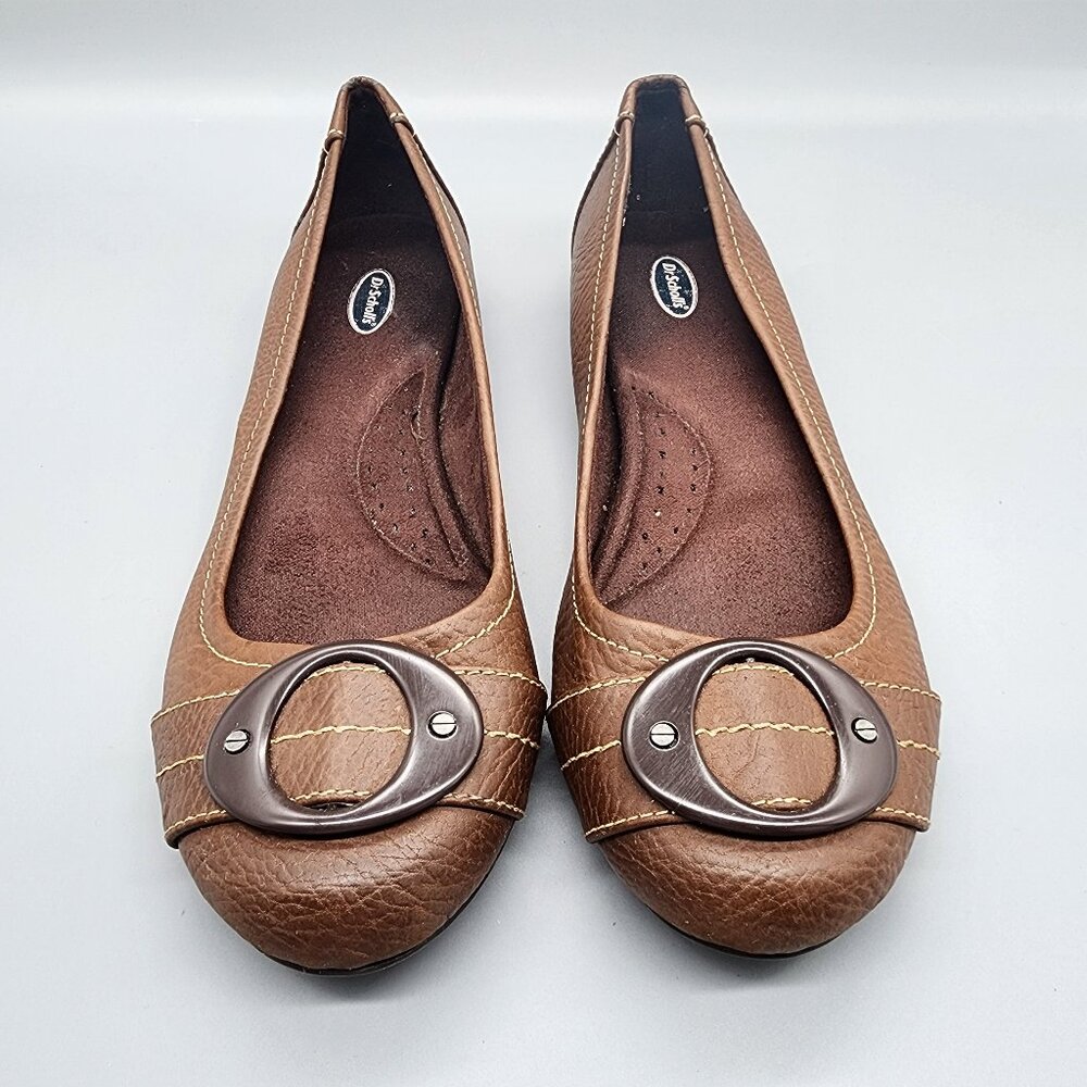 Dr. Scholl's Flats Women's Size 8.5M Brown Comfort Shoes Slip-On Casual Loafers